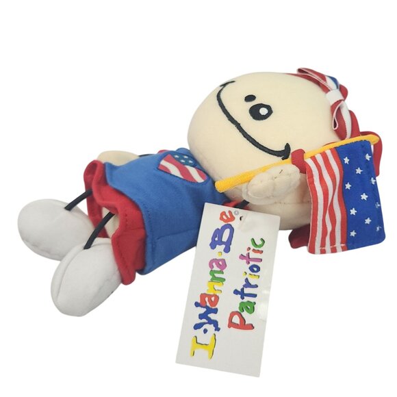 2002 Avon I Wanna Be Patriotic String Doll 8" Plush Toy - Picture 5 of 10